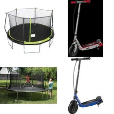 Pallet - 15 Pcs - Powered, Trampolines, Unsorted, Vehicles, Trains & RC - Customer Returns - Razor Power Core, Razor, Bounce Pro, JumpKing