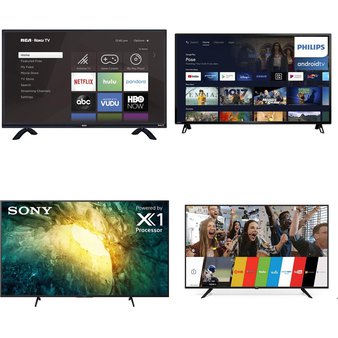 8 Pcs – LED/LCD TVs – Refurbished (GRADE A) – RCA, Philips, Sony, TCL