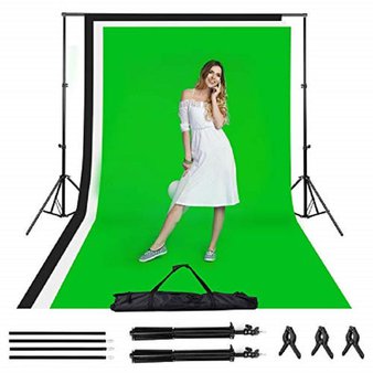 AMAZON CLEARANCE! Pallet – 66 Pcs – Amzdeal CA-Amzdeal-06 Photography Backdrop Stand 6.6ft X 10ft Photo Backdrop Stand Kit – Brand New – Retail Ready