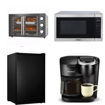 Pallet – 11 Pcs – Toasters & Ovens, Microwaves, Refrigerators, Deep Fryers – Overstock – Hamilton Beach, Galanz, Beautiful