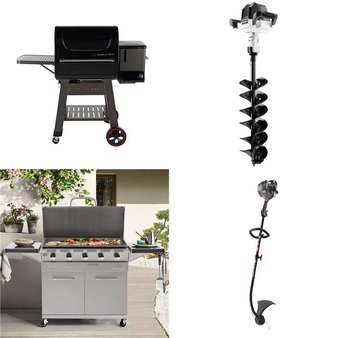 Pallet – 4 Pcs – Grills & Outdoor Cooking, Trimmers & Edgers, Other – Customer Returns – Mm, Black Max, Hart
