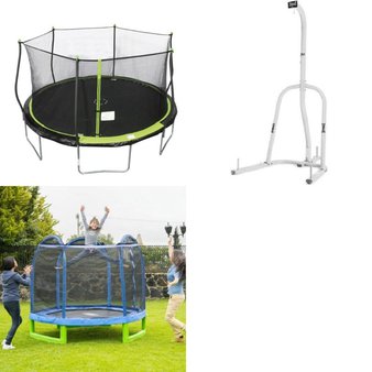 CLEARANCE! Pallet – 3 Pcs – Trampolines, Exercise & Fitness – Overstock – Everlast