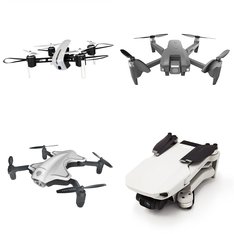 Pallet - 54 Pcs - Drones & Quadcopters Vehicles - Damaged / Missing Parts / Tested NOT WORKING - Protocol, Vivitar, DJI