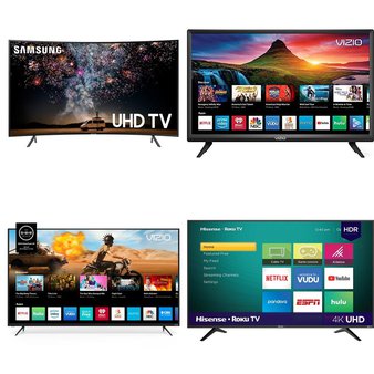 5 Pcs – LED/LCD TVs – Refurbished (GRADE A) – VIZIO, HISENSE, Samsung, LG