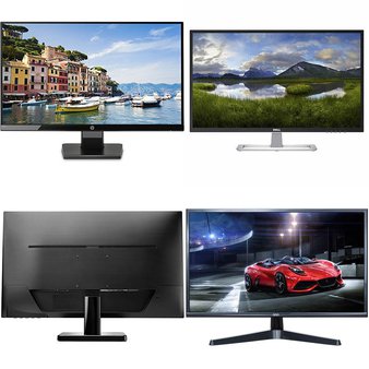 51 Pcs – Computer Monitors – Customer Returns – HP, Samsung, DELL, Onn