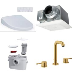 Pallet - 105 Pcs - Hardware, Kitchen & Bath Fixtures, Fans, Lighting & Light Fixtures - Customer Returns - Kohler, Panasonic, Hansgrohe, Blanco