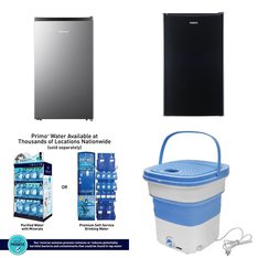 Pallet - 8 Pcs - Bar Refrigerators & Water Coolers, Refrigerators, Laundry - Customer Returns - Galanz, Primo, HISENSE, Pure Clean