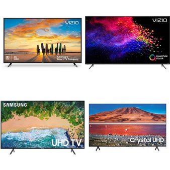 6 Pcs – LED/LCD TVs – Refurbished (GRADE A, GRADE B, No Stand) – VIZIO, Samsung, Onn