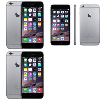 8 Pcs – Apple iPhone 6 – Refurbished (GRADE C – Locked) – Models: MQ422LL/A, MGCV2LL/A, MG6G2LL/A