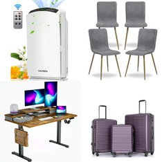 Pallet - 13 Pcs - Luggage, Office, TV Stands, Wall Mounts & Entertainment Centers, Deep Fryers - Customer Returns - Tripcomp, Bestier, COSORI, HAIOOU