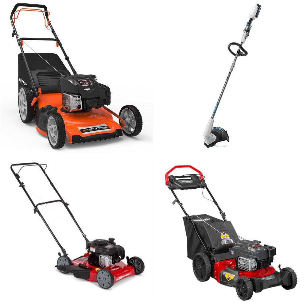 Walmart Pallet 13 Pcs Lawn Mowers Customer Returns Hart Hyper Tough Yard Force Snapper