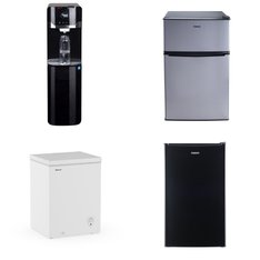 Pallet - 5 Pcs - Bar Refrigerators & Water Coolers, Refrigerators, Freezers - Customer Returns - Galanz, HISENSE, Great Value, Primo