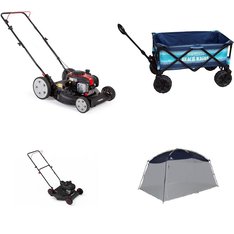 CLEARANCE! Pallet - 8 Pcs - Mowers, Other, Patio & Outdoor Lighting / Decor - Customer Returns - Hyper Tough, Black Max, WESTINGHOUSE, Ozark Trail