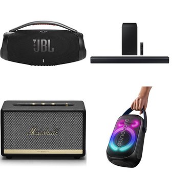 Pallet – 51 Pcs – In Ear Headphones, Speakers, Boombox – Open Box Customer Returns – PROSCAN, Wicked Audio, onn., JLab