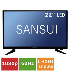 5 Pcs – Sansui SLED2215 22″ 1080p LED HDTV Remote 2 built-in speakers ENERGY STAR – Refurbished (GRADE A – No Stand)