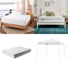 Pallet - 13 Pcs - Covers, Mattress Pads & Toppers, Patio, Bedroom, Mattresses - Overstock - Linenspa, Zinus