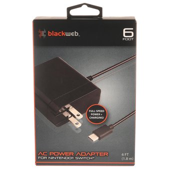 46 Pcs – Blackweb BWB17MG001 AC Power Adapter for Nintendo Switch – Used, Like New – Retail Ready