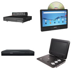 Pallet - 35 Pcs - DVD & Blu-ray Players, Portable Speakers, Receivers, CD Players, Turntables, Speakers - Customer Returns - onn., Philips, SYLVANIA, Packed Party
