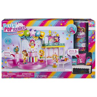 46 Pcs – Party Popteenies 6043883 Poptastic Party Playset with Confetti – New Damaged Box, Open Box Like New – Retail Ready