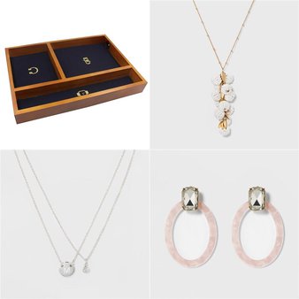 52 Pcs – Jewelry – New, Like New, Used, Open Box Like New – Retail Ready – Sugarfix by BaubleBar, A New Day, Buxton, baublebar