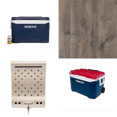 CLEARANCE! 2 Pallets - 45 Pcs - Hardware, Camping & Hiking, Kitchen & Bath Fixtures, Unsorted - Customer Returns - Select Surfaces, Igloo, Energy Technology Labs, Hydraflow
