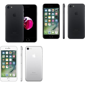 5 Pcs – Apple iPhone 7 – Refurbished (GRADE C – Unlocked) – Models: MN8G2LL/A, 3C207LL/A, MN9D2LL/A
