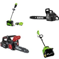 Pallet - 6 Pcs - Hedge Clippers & Chainsaws, Snow Removal, Power Tools - Customer Returns - Hyper Tough, GreenWorks, Black Max