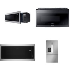 4 Pcs - Microwaves - New - Samsung, WHIRLPOOL, LG