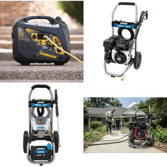 Pallet – 12 Pcs – Pressure Washers, Hardware, Generators – Customer Returns – Gorilla Glue, Black Max, Hart, Firman