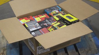 1 Parcel Box – 81 Pcs – Blu-ray Discs, DVD Discs, Keyboards & Mice – NEW/SEALED Products – Walmart