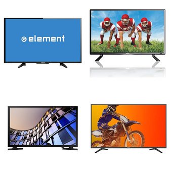 10 Pcs – LED/LCD TVs (28″ – 40″) – Refurbished (GRADE A, GRADE B) – Samsung, ELEMENT, RCA, SHARP