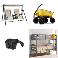 CLEARANCE! Pallet - 21 Pcs - Bedroom, Office, Patio, Kids - Overstock - Mainstays, Better Homes & Gardens, Hillsdale Furniture