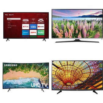 12 Pcs – LED/LCD TVs (46″ – 55″) – Refurbished (GRADE A, GRADE B) – Samsung, TCL, LG, VIZIO