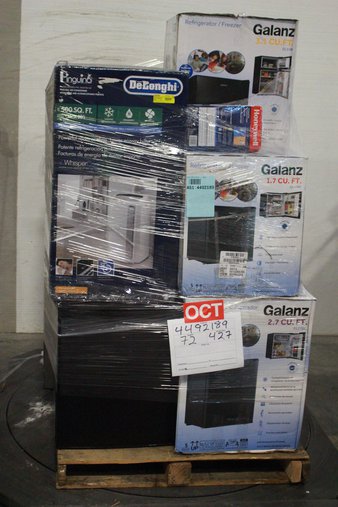 Pallet – 8 Pcs – Bar Refrigerators & Water Coolers, Heaters, Air Conditioners, Fans – Customer Returns – Galanz, Mainstays