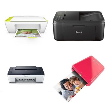 Pallet – 51 Pcs – Computer Printers – Customer Returns – Canon, HP, Polaroid, EPSON