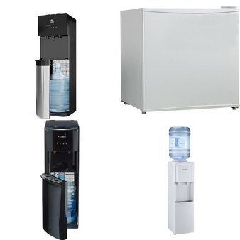 Pallet – 8 Pcs – Bar Refrigerators & Water Coolers, Freezers – Customer Returns – HISENSE, Primo Water, Avalon, Arctic King