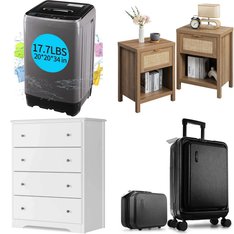 Pallet - 8 Pcs - Unsorted, Luggage, Bedroom, Laundry - Customer Returns - KRIB BLING, FCH, StorageBud, Surmoby