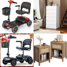 Pallet - 16 Pcs - Unsorted, Bedroom, Canes, Walkers, Wheelchairs & Mobility, TV Stands, Wall Mounts & Entertainment Centers - Customer Returns - SEGMART, FCH, Homfa, GUNAITO