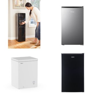 Pallet – 7 Pcs – Bar Refrigerators & Water Coolers, Freezers, Refrigerators – Customer Returns – HISENSE, Galanz, Primo