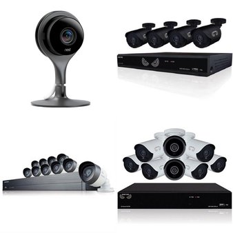 10 Pcs – Security Cameras & Surveillance Systems – Tested Not Working – Night Owl, Samsung, Nest, Guardzilla