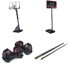 Pallet - 12 Pcs - Outdoor Sports, Game Room, Exercise & Fitness - Customer Returns - Classic Sport, Spalding, Bowflex, NBA