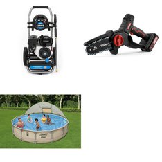 Pallet - 7 Pcs - Pools & Water Fun, Pressure Washers, Hedge Clippers & Chainsaws - Customer Returns - Coleman, Hart, Hyper Tough