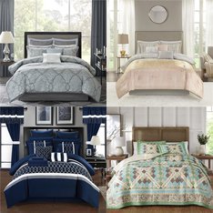 Pallet - 18 Pcs - Bedding Sets - Like New - Private Label Home Goods, Madison Park, Laurel Manor, Swift Home