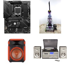 Pallet – 13 Pcs – Portable Speakers, Vacuums, CD Players, Turntables, Speakers – Customer Returns – Monster, Bissell, CROSLEY , Samsung