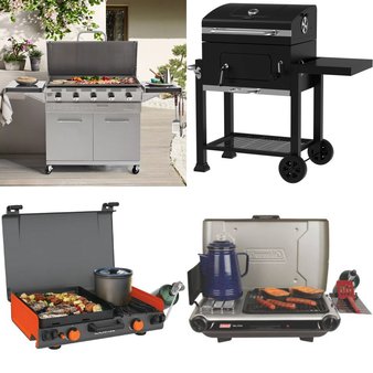 Pallet – 4 Pcs – Grills & Outdoor Cooking, Camping & Hiking – Customer Returns – Coleman, Blackstone, Mm, Expert Grill