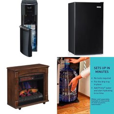 Pallet - 6 Pcs - Bar Refrigerators & Water Coolers, Fireplaces, Refrigerators - Customer Returns - ChimneyFree, Primo Water, Igloo, Primo