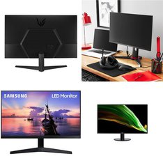 Pallet - 55 Pcs - Monitors - Customer Returns - Onn, Samsung, LG, ACER