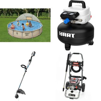 Pallet – 13 Pcs – Pools & Water Fun, Pressure Washers, Hand Tools, Power Tools – Customer Returns – Coleman, Hyper Tough, Hart, Torin Inc.