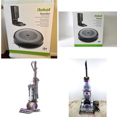 Pallet - 12 Pcs - Vacuums - Damaged / Missing Parts / Tested NOT WORKING - Bissell, iRobot Roomba, Dyson, iRobot