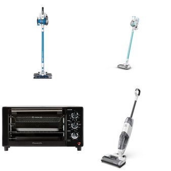 Pallet – 23 Pcs – Vacuums, Deep Fryers – Damaged / Missing Parts / Tested NOT WORKING – Tineco, PowerXL, Hart, Beautiful